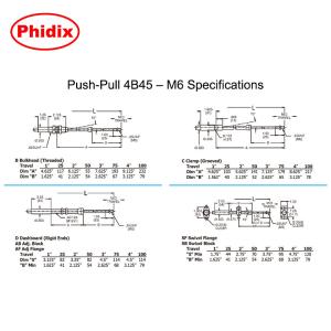 Push - Pull 4B Mechanical Control Cable Four Different Sizes Available For