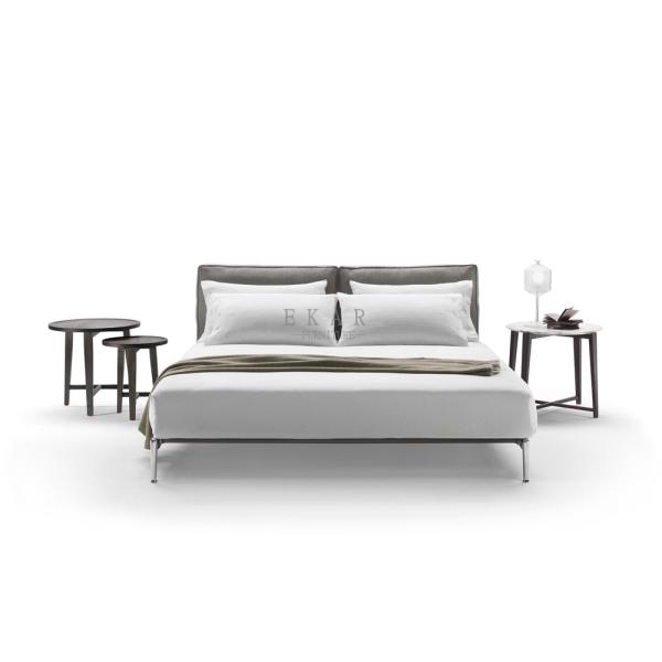 Buy Leather Upholstered Modern Design King Size Bed at wholesale prices