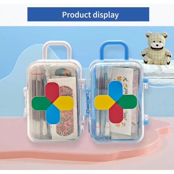 Colorful Cartoon Print Kids First Aid Bandage Kits Emergency Medical Supplies Training for Babies Children Safety First Aid Kits