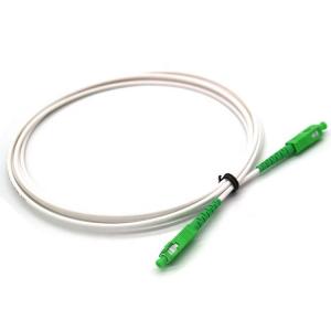2.0mm 3.0mm White Cable Fiber Patch Cords , G652D Fiber Optic Patchcord