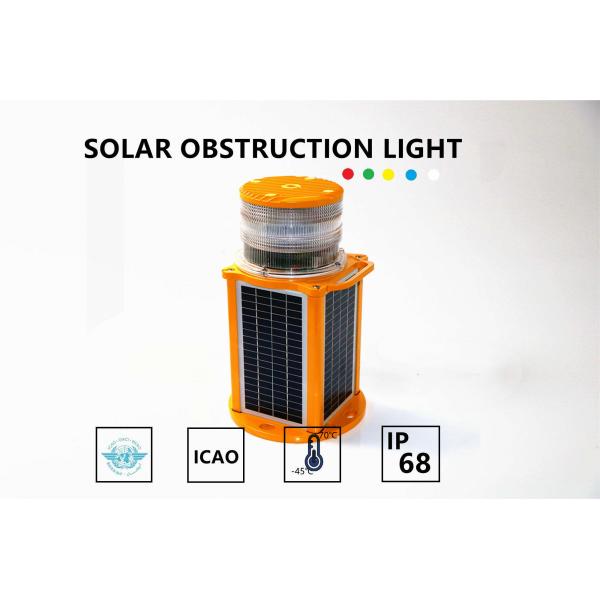 OM2K Solar LED Tall Building Obstruction Light