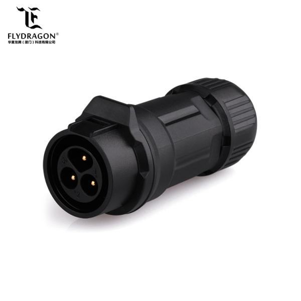 Buy LP16 series Black Plastic Shell 3Pin Electric Plug and Socket Waterproof Connector for Lighting and Audio and Visual at wholesale prices