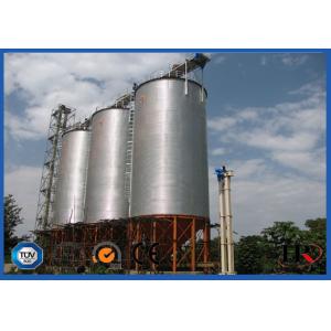 Corrugated Hot Dip Galvanized Grain Storage Bins With Temperature Moisture