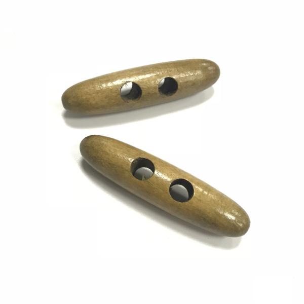 Fashion two holes high-grade natural environmental friendly wooden toggle button