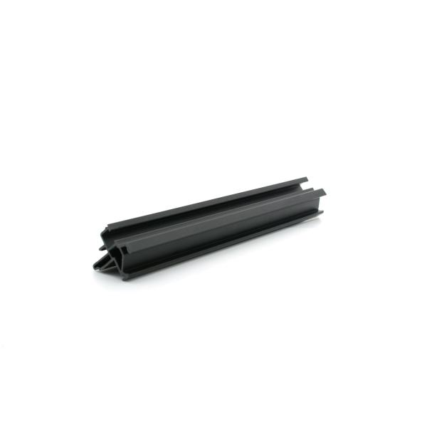Buy Black PVC Profiles Extrusion Manufacture Rigid PVC Square Pipe at wholesale prices