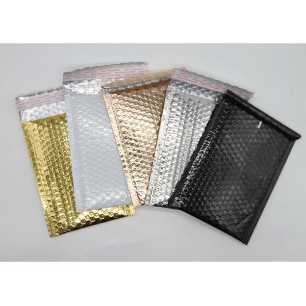 2 Sealing Sides Metallic Bubble Envelopes , Multi Color Bubble Shipping Envelopes