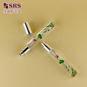 GSB2-10ML Square Luxury High End Thick Bottom Clear Transparent Glass Bottle