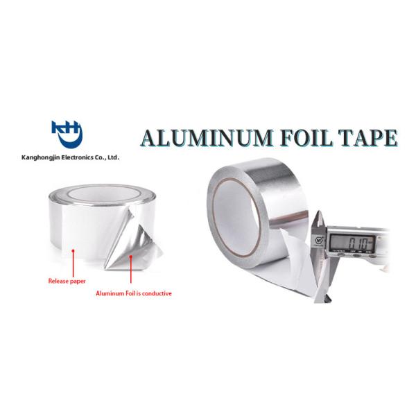 High Temperature Resistant Flame Retardant Aluminum Foil Tape 33m / 66m