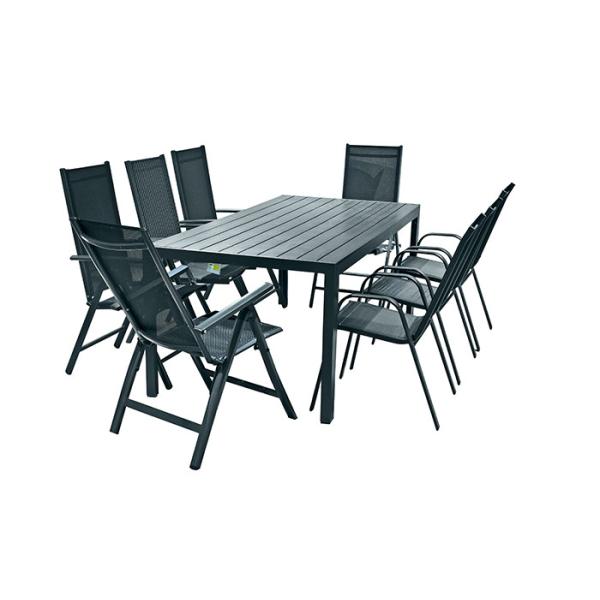 Buy Aluminum Plywood Outdoor Patio Table And Chairs Scratch Resistant at wholesale prices