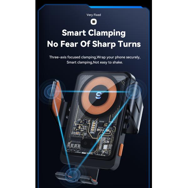 ESSAGER T11 Series Wireless Car Charger Holder Wireless Charging Phone Stand 5V/2A