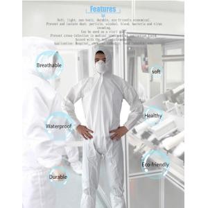 China Unisex Disposable Protective Suit Tyvek Coveralls With Hood And Boots on sale