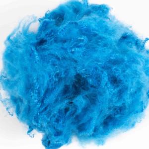 Virgin Polyester Staple Fiber Nonwoven Carpet 3Dx64mm Recycled