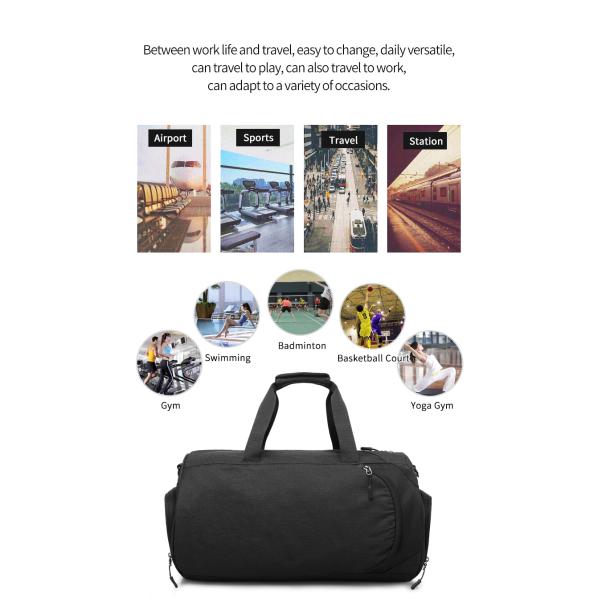 OEM Custom Logo Travel Duffel Backpack Garment Duffle Bag Multi Storey