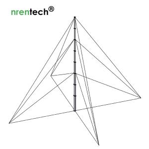 18m pneumatic telescoping mast 50kg payloads NR-2870-18000-50L