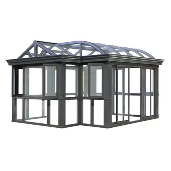 Buy Sliding Double Door Veranda Aluminum Glass Winter Garden Sunroom For Office Building at wholesale prices