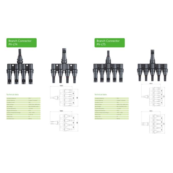 MC4 Solar Photovoltaic Pv Cable Connector With Fuse For Solar System