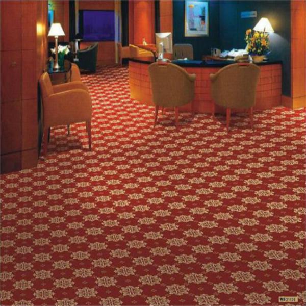 Meeting Room PVC Carpet Flooring 100% Polypropylene Material Jacquard Style