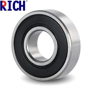 Auto Carbon Steel Ball Bearing 6203 ZZ / 2RS Seal P0 Precision Rating ODM