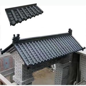 Light Weight Pvc Synthetic Roof Tile Japan House Oriental Style Building