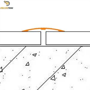 Anti Slip Protective Flooring Transition Trim Metal 37mm Width SGS Certified