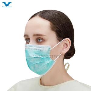 Blue Disposable Dust Mask with ISO13485 Certificate Earloop Typeiir 3ply Face