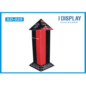 Promotional Cardboard Hook Display Stands , Recyclable Stationery Retail Display