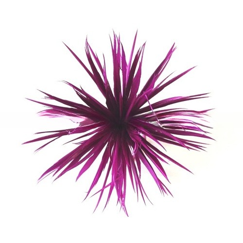 Event Party Supplies 10*10 cm Goose Biot Feather Flower Mount with Wire Accessory