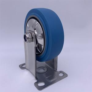 Thermoplastic Rubber Rigid Plate Caster Wheels 4 Inch