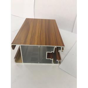 Industrial Wood Grain Aluminium Profiles Resist Fading High Strength
