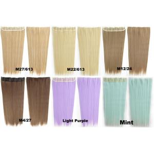 Quality Synthetic Blonde Hair Extensions Korean Straight Human Hair Weave for sale