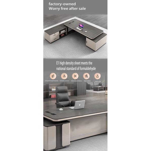 Simple Modern Office Furniture Set Large Desk and Chair for Eco-Friendly Manager Room