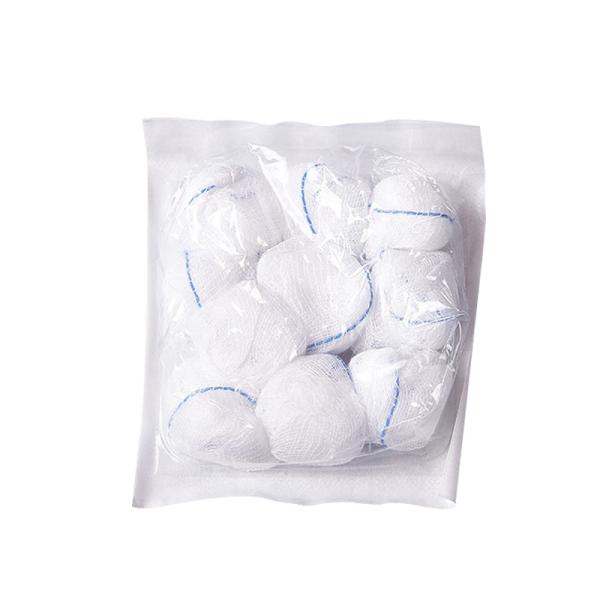 Buy 20T 10*10cm/ 20*20cm/30*30cm Gauze Absorbent Cotton Ball with X ray Thread at wholesale prices
