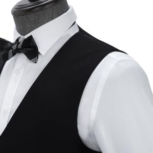 Custom Waistcoat Men Formal Suit Vest Polyester Solid Chalecos Hombre Casual