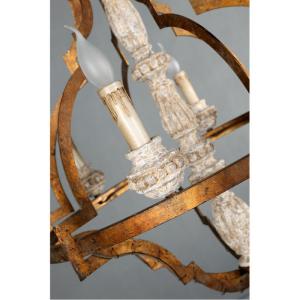 Wood lantern chandelier pendant Lights Fixures (WH-CI-60)