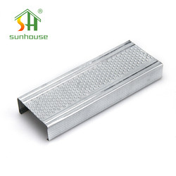 Aluminum Alloy Partition Wall System Zinc Coated Gypsum Board Track