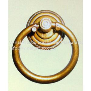 Polished copper traditional pull ring door handle,L60mm*W48mm,size & finish can be OEM.