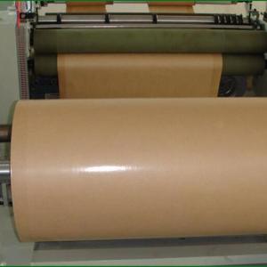 OEM ODM 80gsm Large Kraft Paper Roll Uncoated Brown Anti Collision