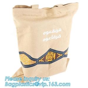 Promotional Cotton Canvas Drawstring Small Recycle Packaging Bag / Pouches,Logo