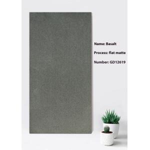 600x1200mm Flat Matte Black Gray Clay Curtain Wall Tile
