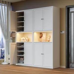 Large-Capacity Multi-Layer Dust-Proof Steel Shoe Storage Cabinet For Home