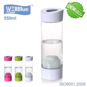 Plastic 550ML BPA Free Mineral Alkaline Water Bottle No Battery No USB Charge