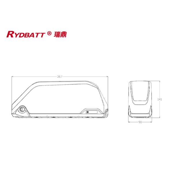 RYDBATT DP-9(48V) Lithium Battery Pack Redar Li-18650-13S7P-48V 18.2Ah For Electric Bicycle Battery