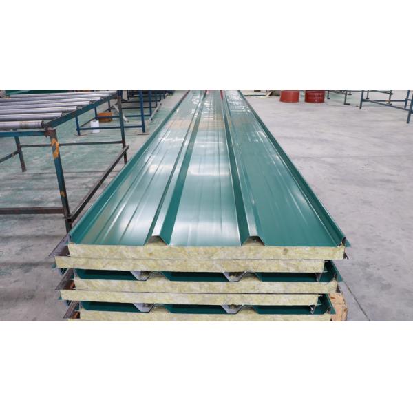 75mm Building Materials Fireproof Rock Wool Sandwich Panel