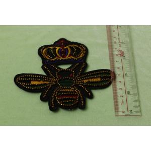 12.8cm*11cm 3D Embroidery Patches , ODM Embroidered Animal Patches