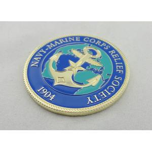 Brass / Zinc Alloy / Pewter Navy Marine Corps Coin / Harley Davidson Personalize