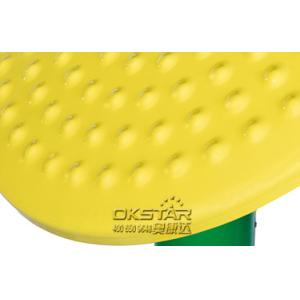 outdoor fitness equipments steel based zinc powder coating tai chi wheel-OK-T01