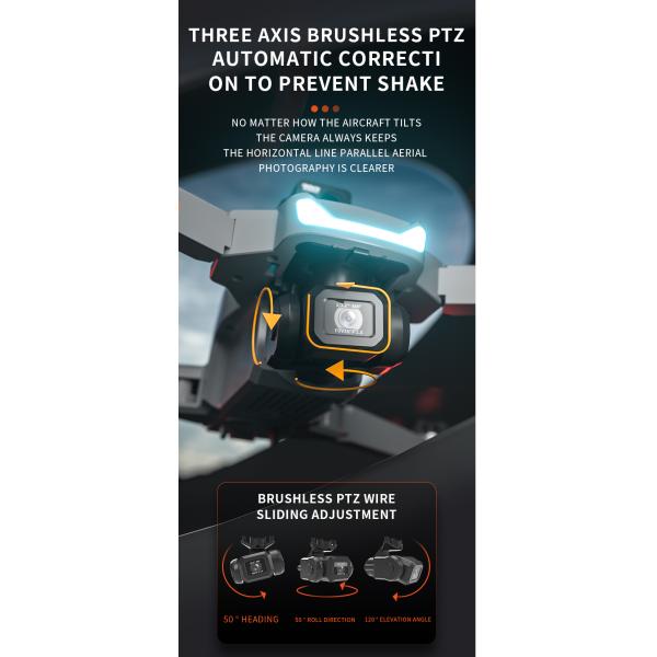 Mini Brushless Motor Four Sided Optical Electric Adjustment Camera App Control Professional Drone Compact and Lightweight