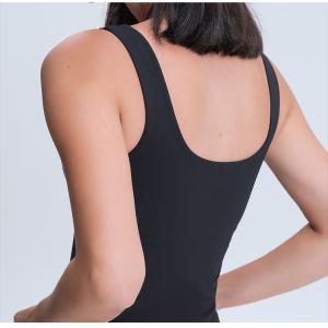 Wholesale Solid Color Minimalistic Padded Sports Tank Tops Women's Sportwear