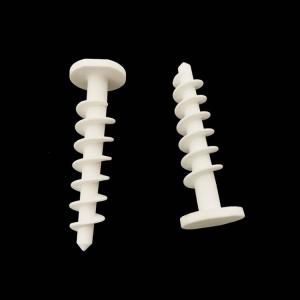 High Temperature Resistant Aluminum Oxide Ceramic Screw for Anchor Fiber Flame