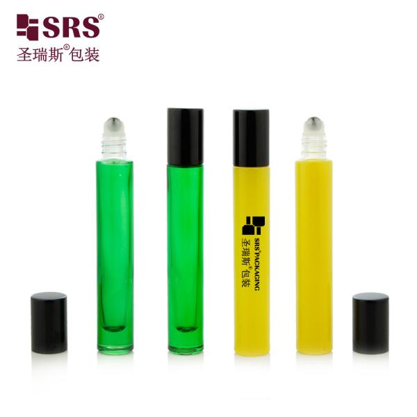 10ml Round Shape Empty Glass CLear Thick Bottom No Leakage Essential Oil Roller Bottles